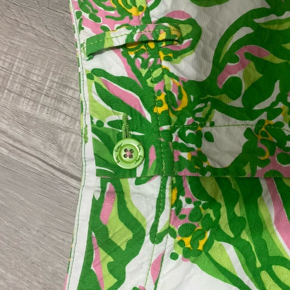Lily Pulitzer Pink and Green The Callahan Short Size 0 - Picture 5 of 5
